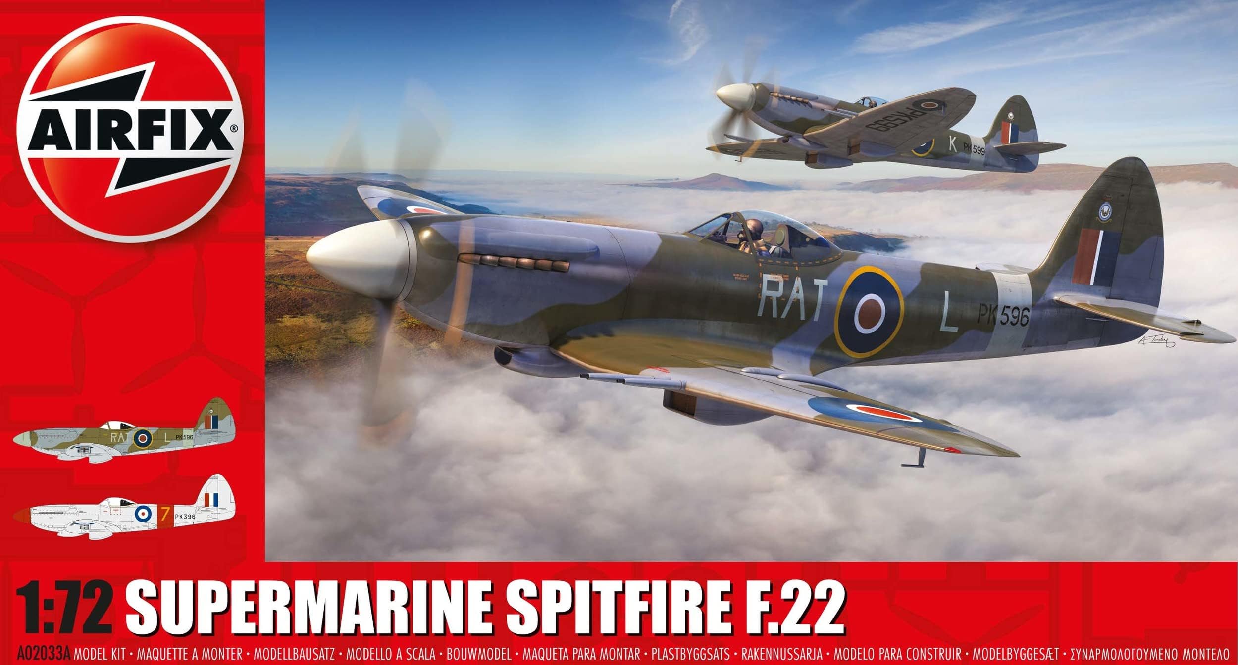 AirfixSupermarine Spitfire F.22-1:72 Scale Model Kit