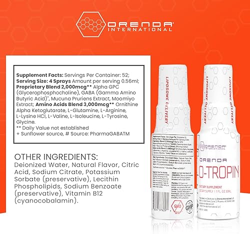 Miniatura 2 de Orenda O-Tropin®: el mejor impulso de bienestar para más de 30 aminoácidos, extractos botánicos y entrega liposomal para una vitalidad juvenil.