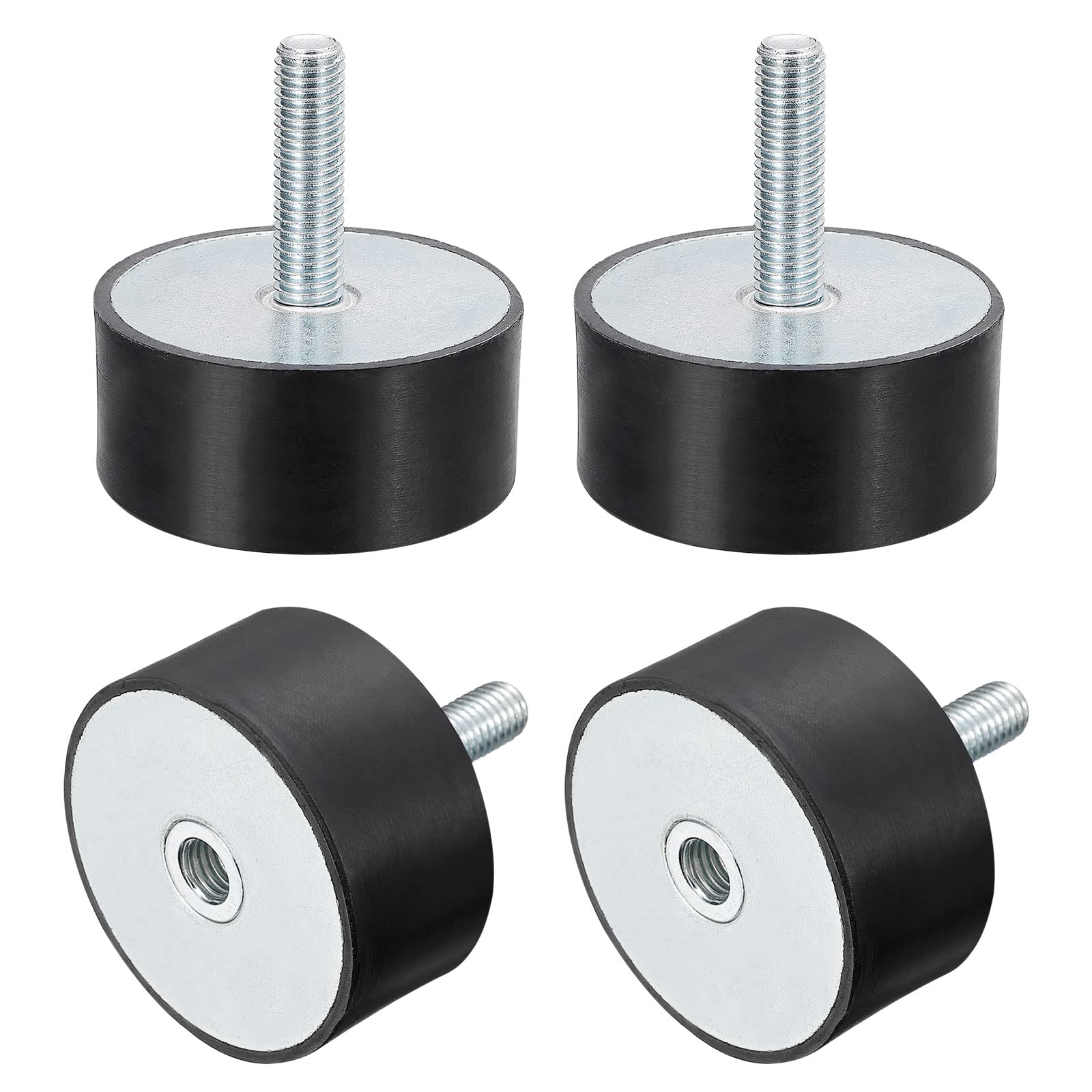 QUARKZMAN Gomma Supporti 4pz M10 Maschio/Femmina Vibrazioni Isolatore Shock Ammortizzatore, per Garage Motore Aria Compressore Auto Barca Bobine, D60mmxH30mm