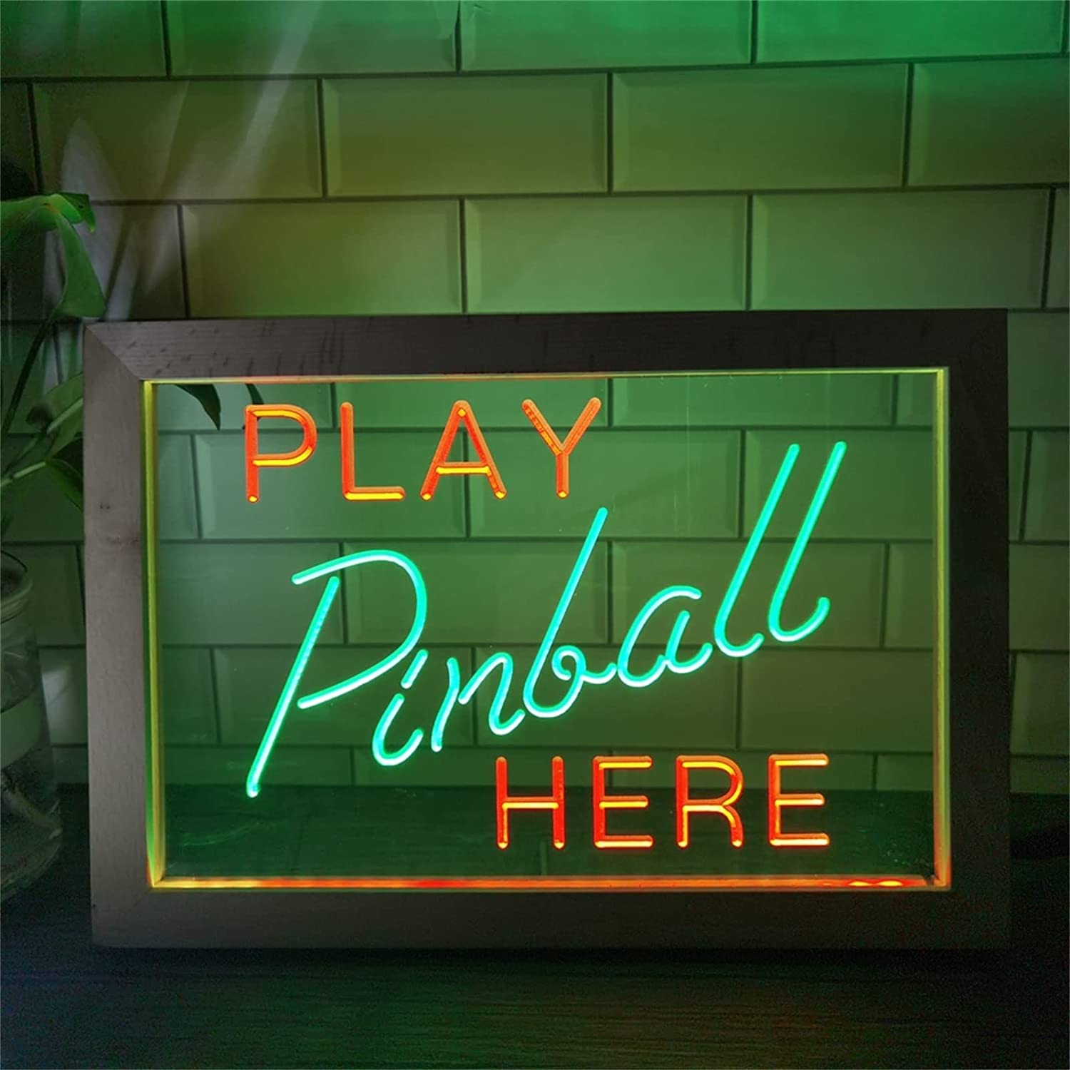 Néon LED Pinball Room pour déco de salle de jeux et bar privé avec veilleuse USB