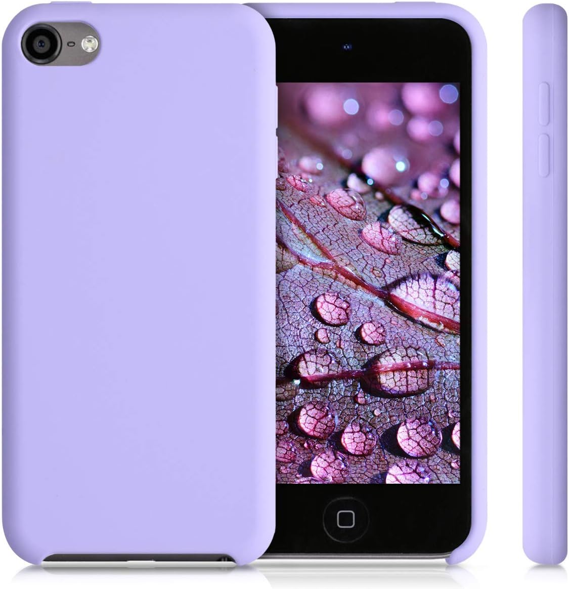 kwmobile TPU Silicone Case Compatible with Apple iPod Touch 6G / 7G (6th and 7th Generation) - Case Soft Flexible Protective Cover - Lavender