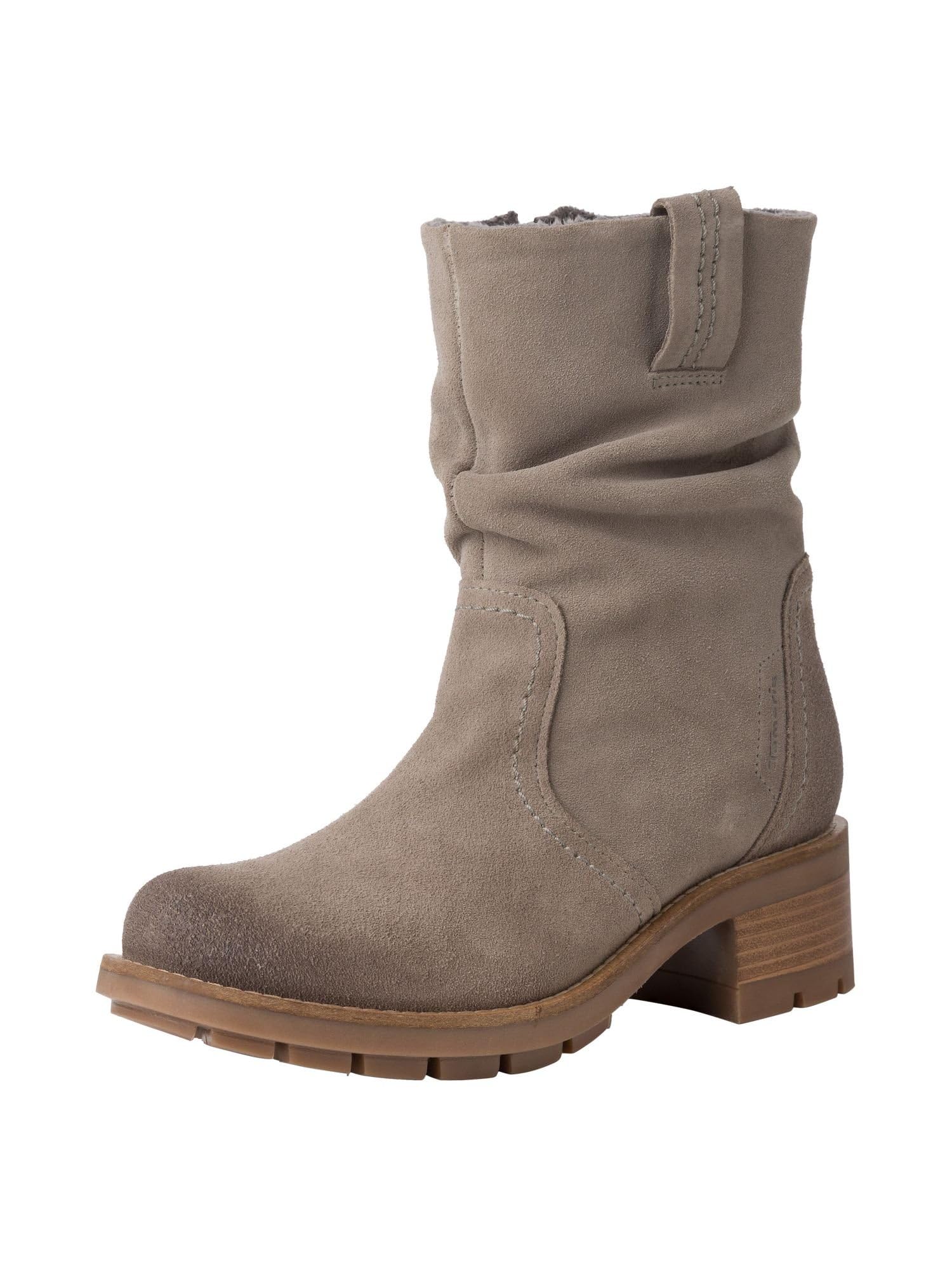 Tamaris Damen Absatzstiefelette Leder Blockabsatz