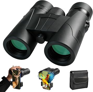 8x32 Binoculars for Adults High Powered with Phone Adapter