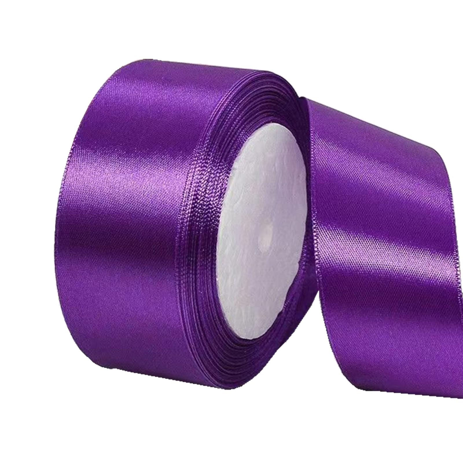 40mm Deep Purple Ribbon for Gift Wrapping 22M,Single-Sided Satin Ribbon Christmas Ribbion Gift Wrapping