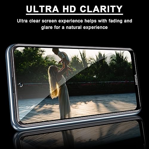 Miniatura 5 de 2+2 protectores de pantalla de vidrio templado para Nokia X100 y 2 protectores de lente de cámara  antihuellas, arañazos, claridad HD