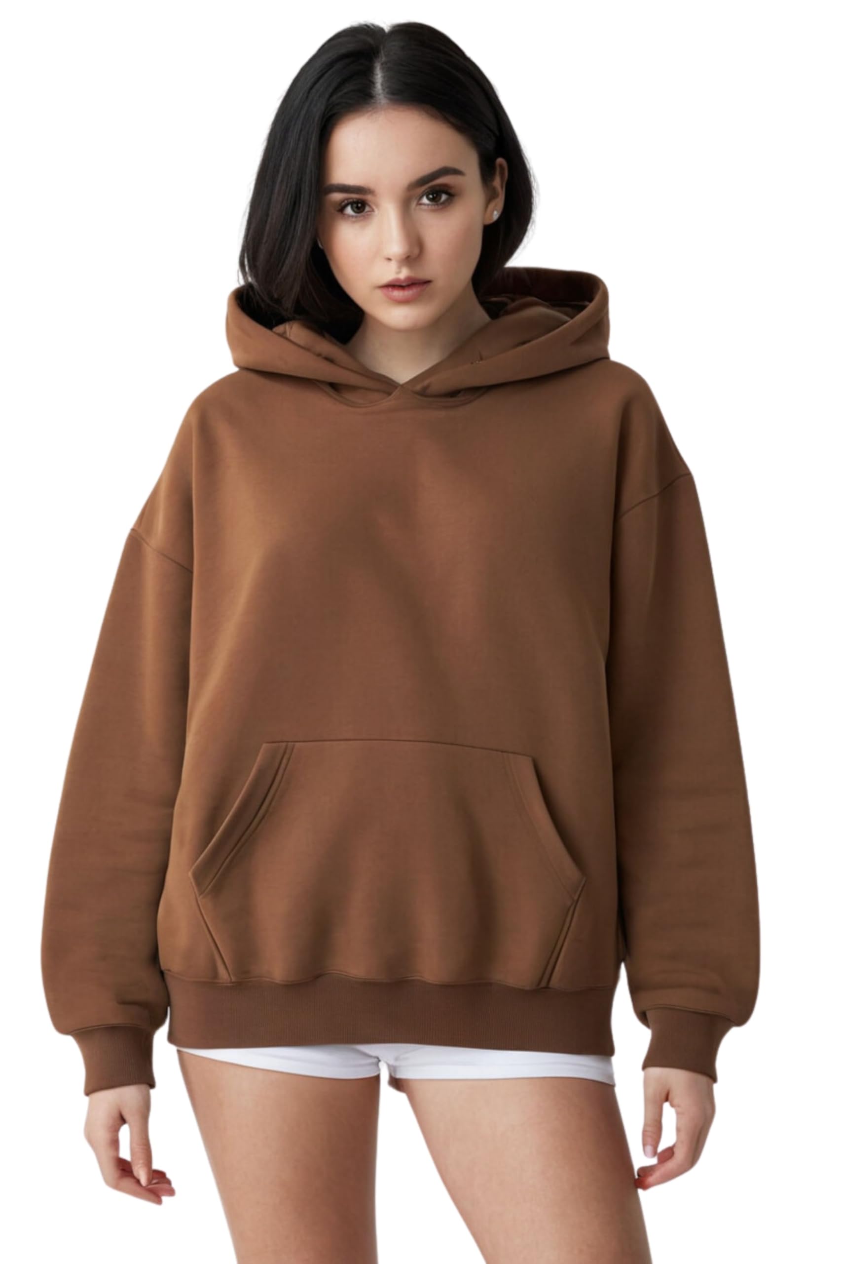 echolope Oversize Hoodie for Women | Cozy Fleece Lined Pullover Sweatshirt with Ribbed Trim | Cotton Blend Double-Stitched Hoodie-picture-54