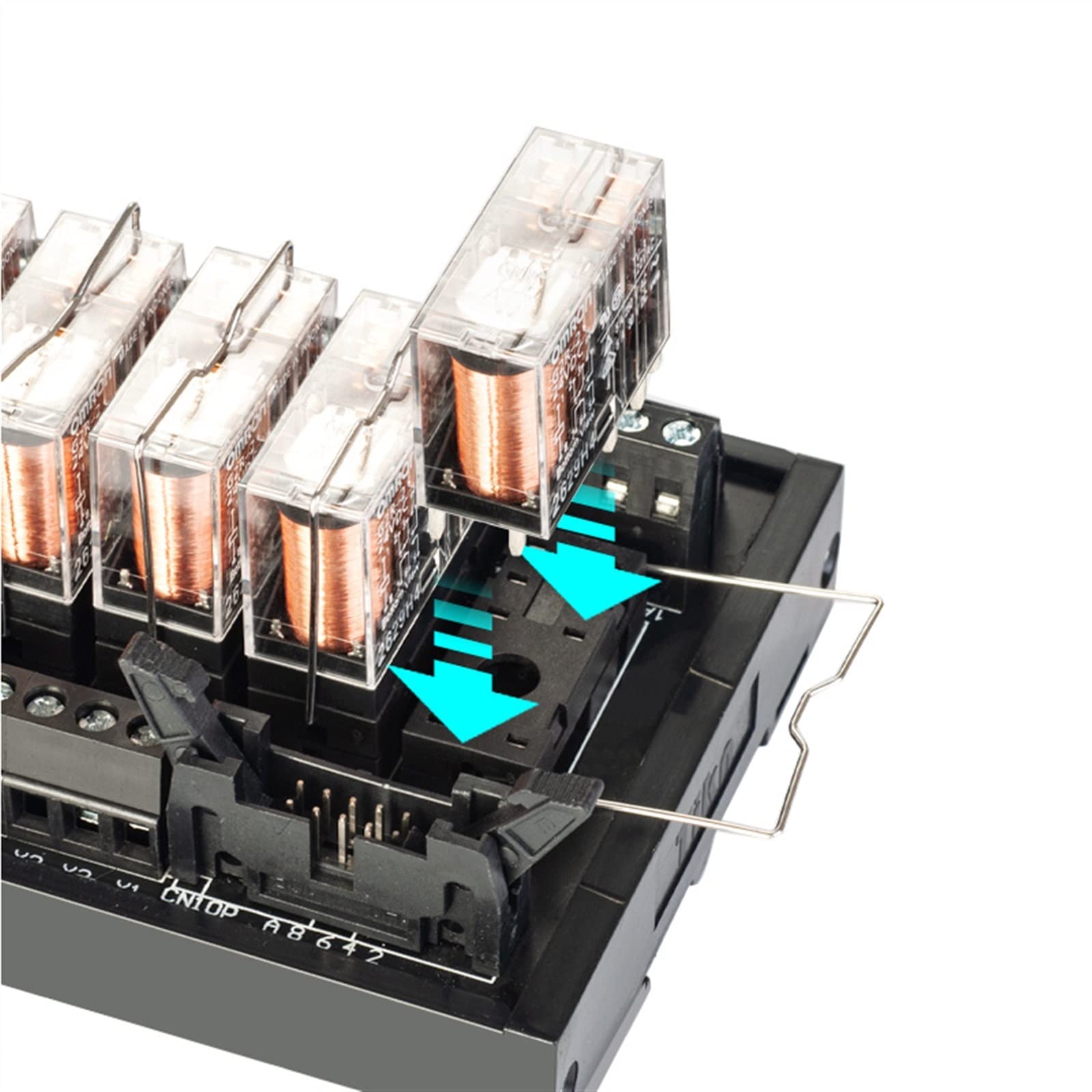 4/8/10/12/16-drożny przekaźnik płytka sterująca 12 V 24 PLC moduł przekaźnika pośredniego 220 NPN/PNP uniwersalny 1 sztuka (24 vdc, TK0422 2NO2NC)