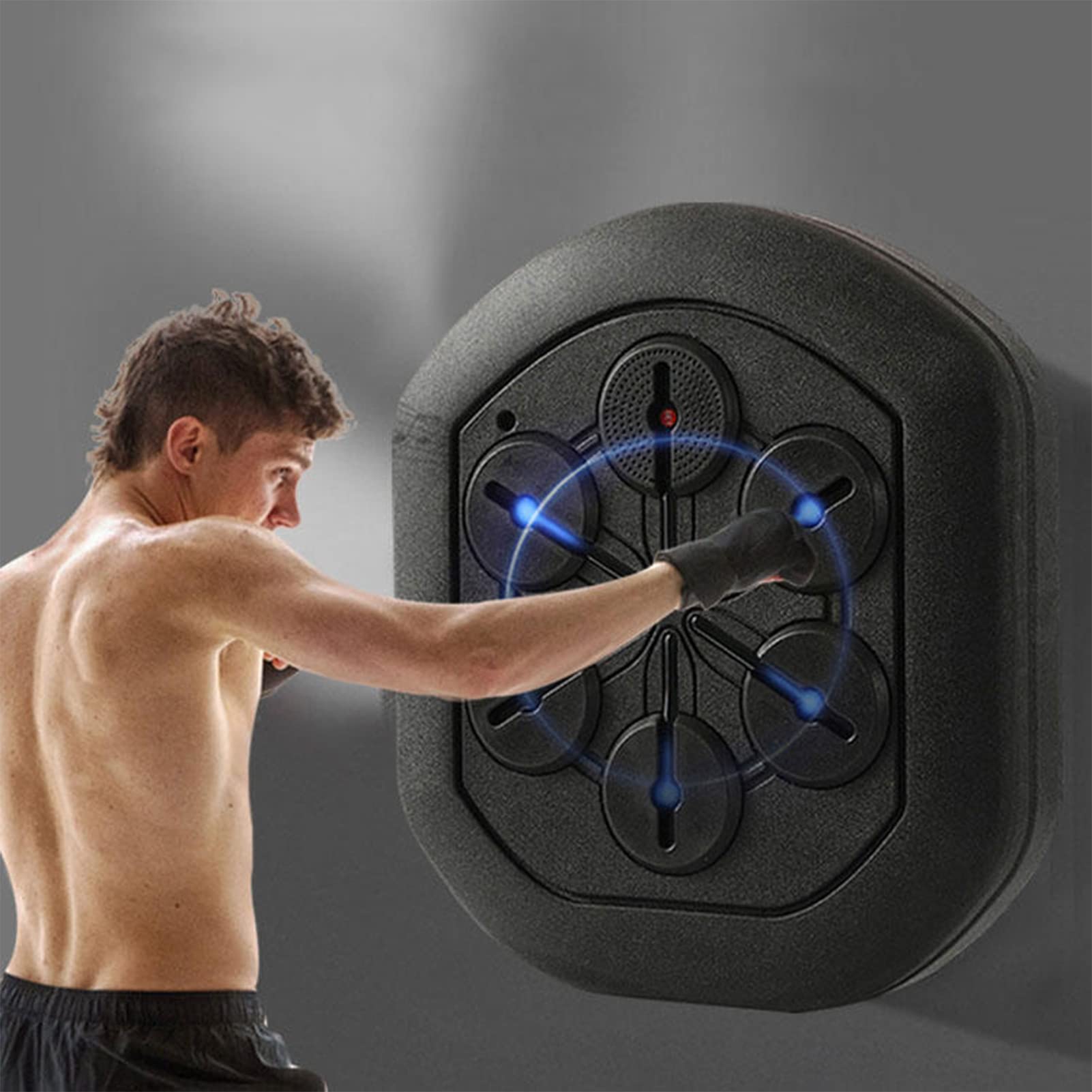 Blanco de Pared Electrónico de Música, Máquina de Boxeo Musical, Entrenamiento de Boxeo Montado en la Pared, Blanco de Boxeo, para Niños Y Adultos