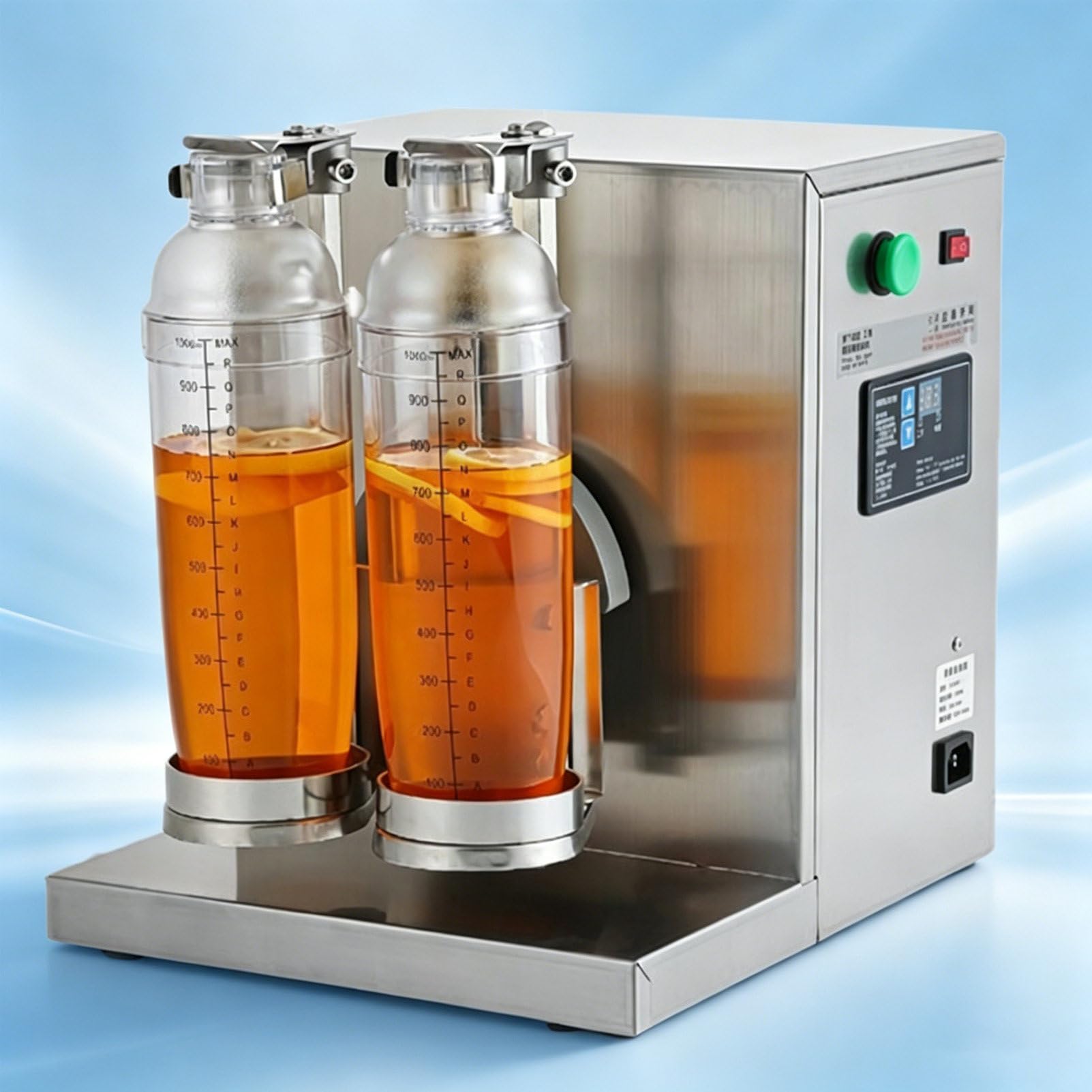 Pvxa Electric Double Frame Milk Tea and Cocktail Shaker,Electric Double Head Milk Tea Shaking Machine, Includes 2 Cups, for Bubble Tea Boba Tea Juice Coffee Milk Wine Cocktail