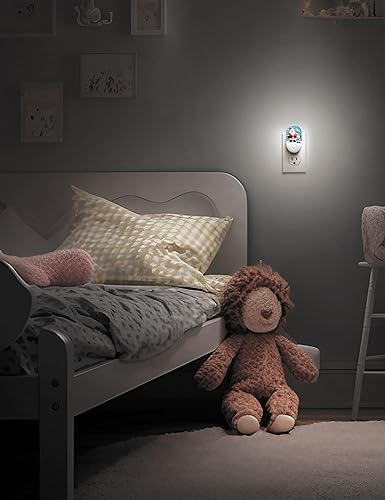 Miniatura 7 de LOHAS - Lámpara de noche LED con enchufe para pared y sensor automático de luz, luz regulable, 0.6W, 3060lúmenes, 2000K, luz baja en color azul para