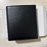 Amazon | 正規品 皇居 本革 菊の紋入り ブラック 二つ折り財布 東御苑