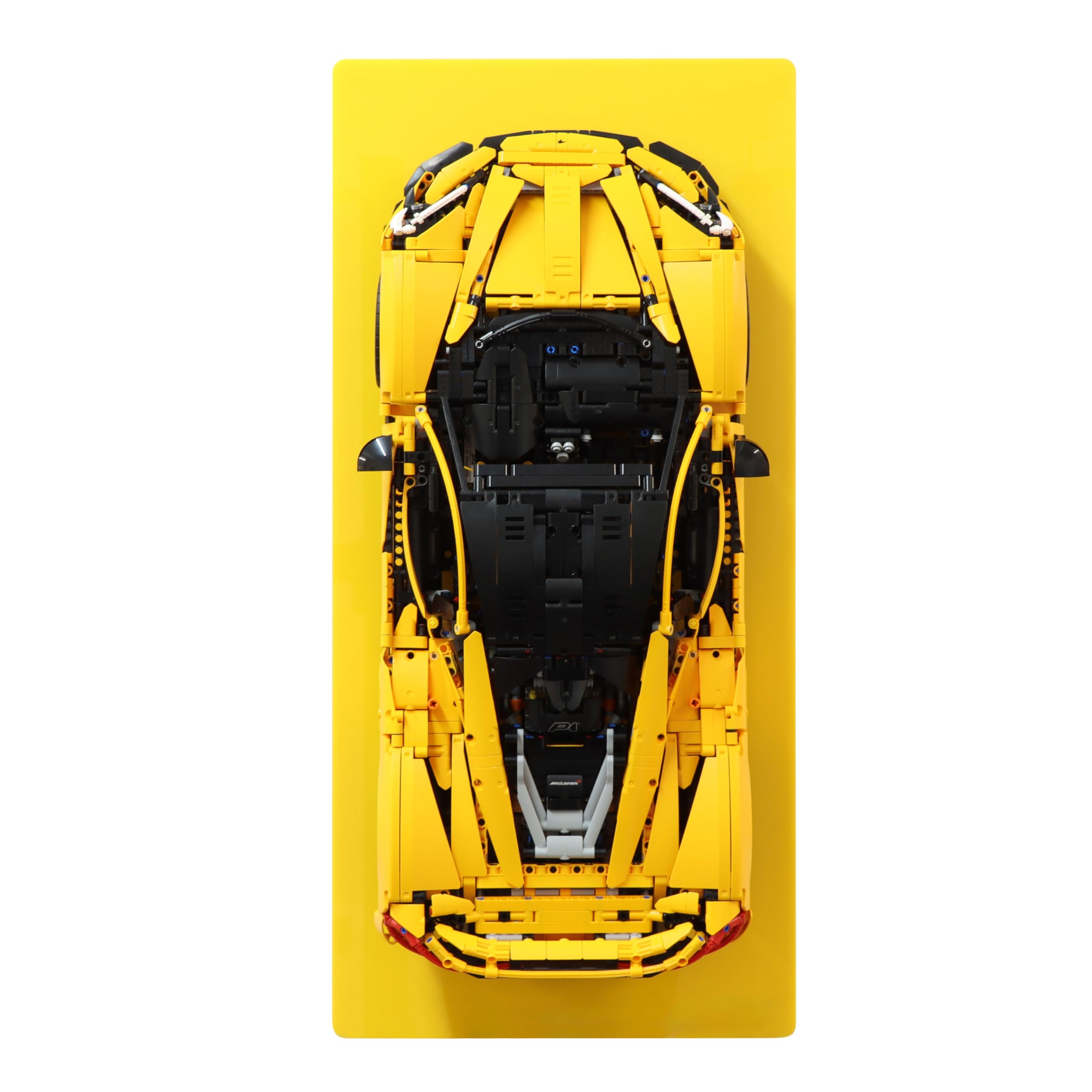 Plexico Orange Wall Display For Lego Technic 42172 Mclaren P1 (, Without Vinyl - Without Badge)
