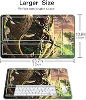 Vista 2 de Juego de mesa MTG Playmat Games Tamaño 60X35 cm CCG Compatible para TCG RPG CCG Play Mats (Nissa, Voz de ZENDIKAR-Zone)