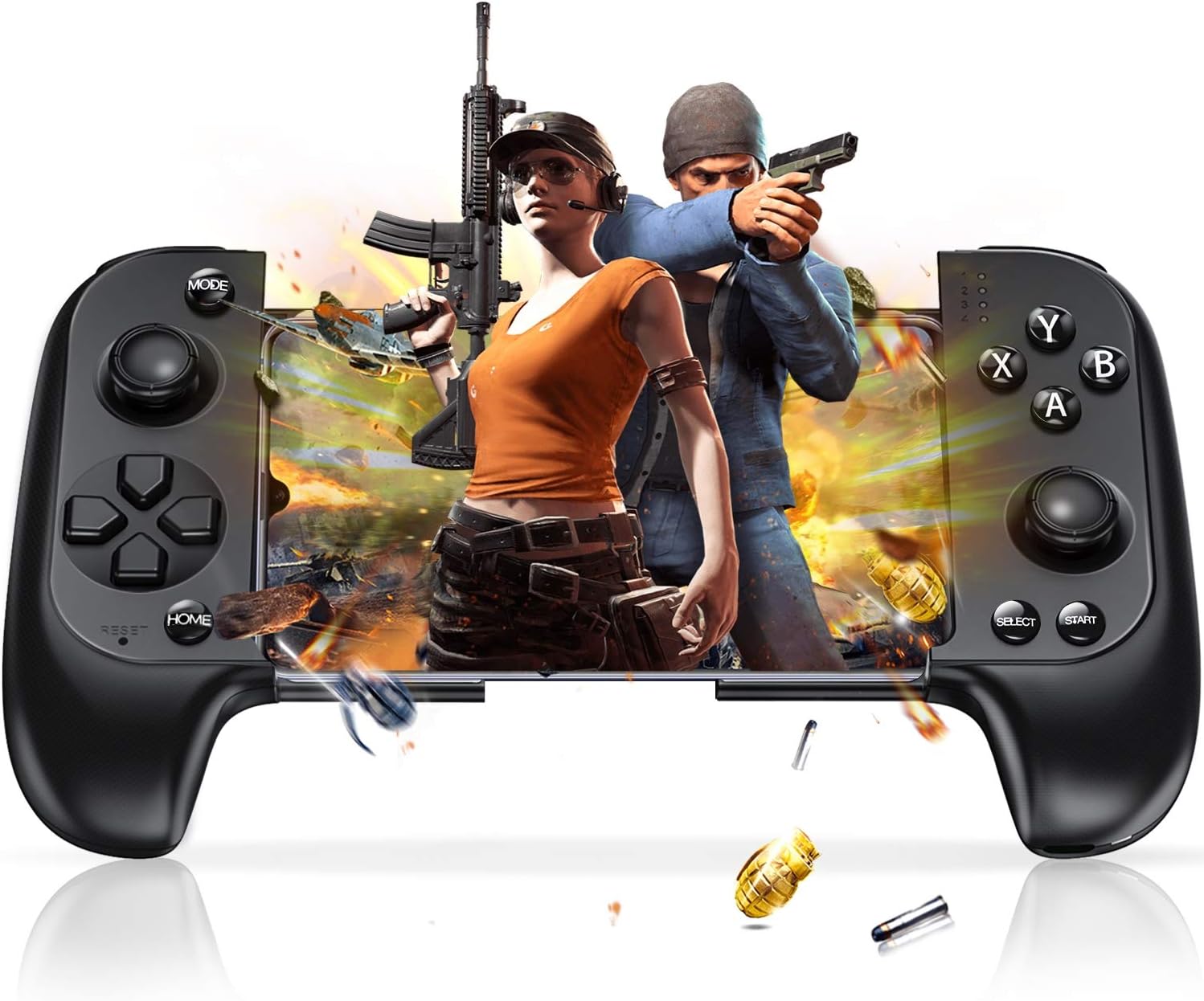 ESYWEN Mobile Controller for PUBG, Telescopic Mobile Android & iPhone Game Controller Trigger Gamepad