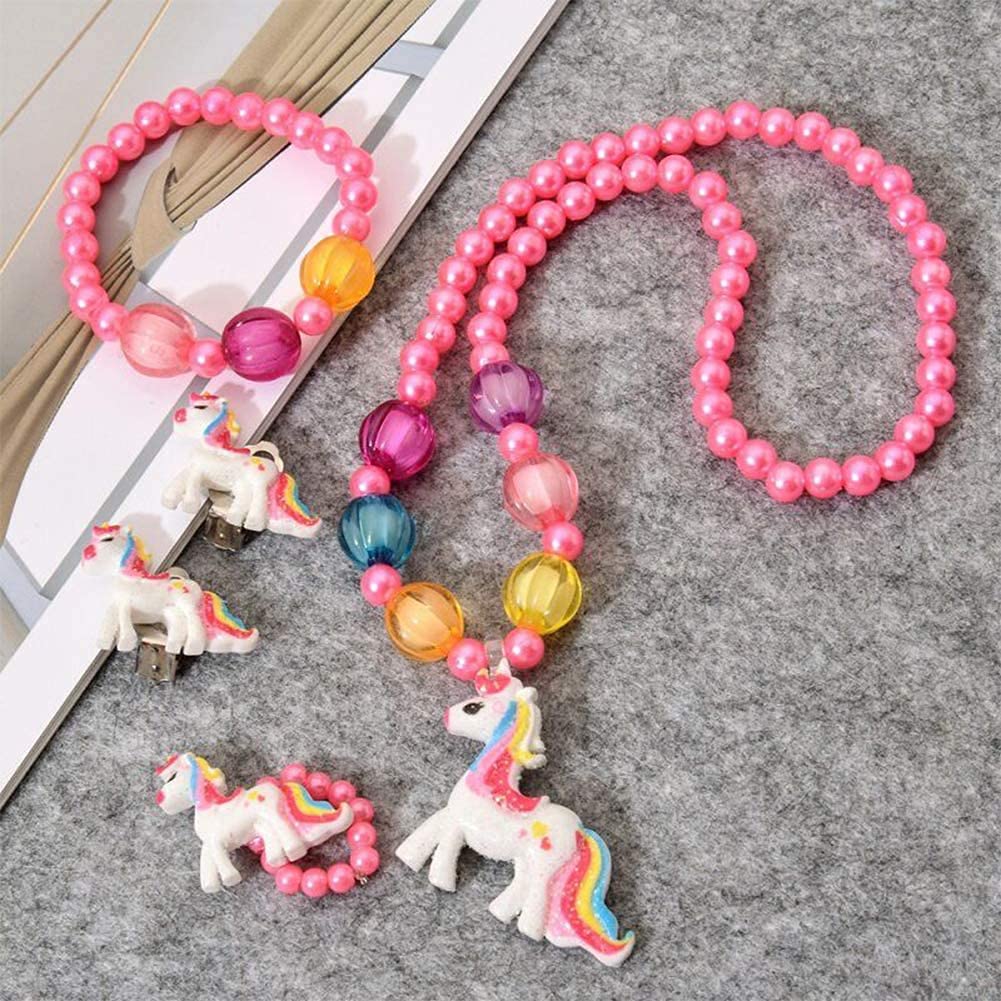 Kids Real Makeup & Nail Art Set with Bracelets, Earrings & Ring