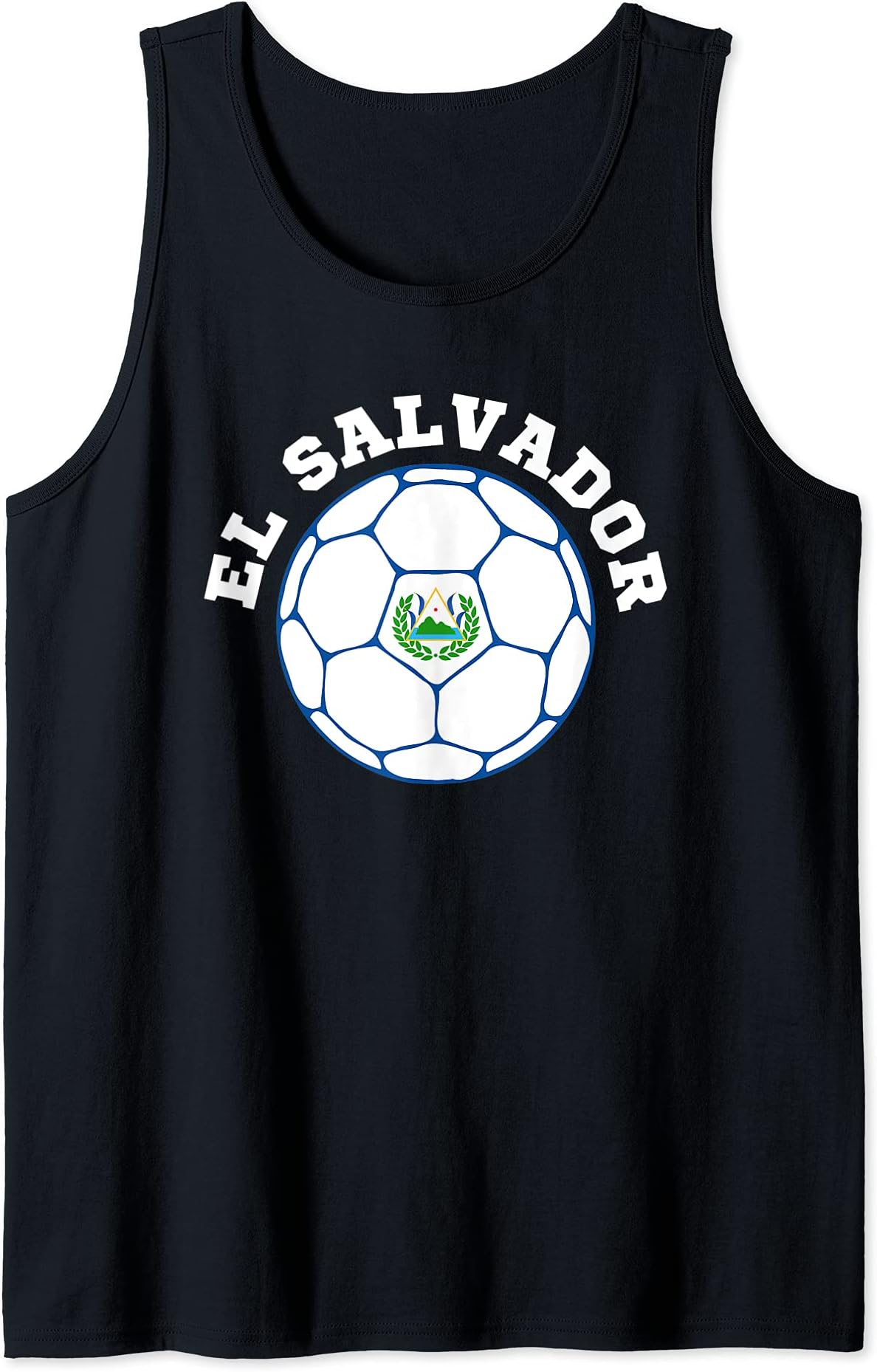 El Salvador Futbol Mascon Charamusquear Soccer Tank Top