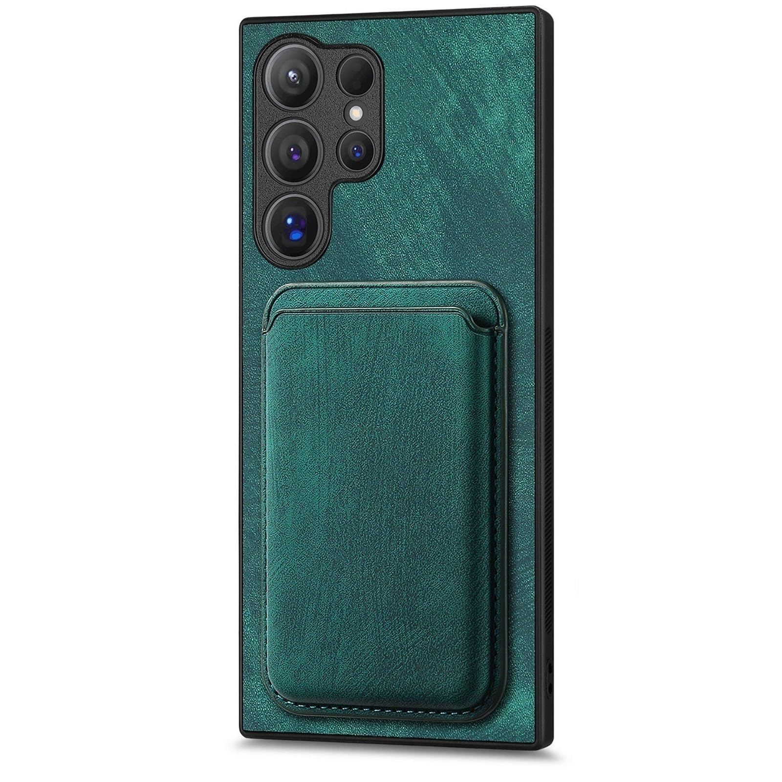 Étui Samsung S25 Plus anti-chute avec compartiment carte et dos magnétique