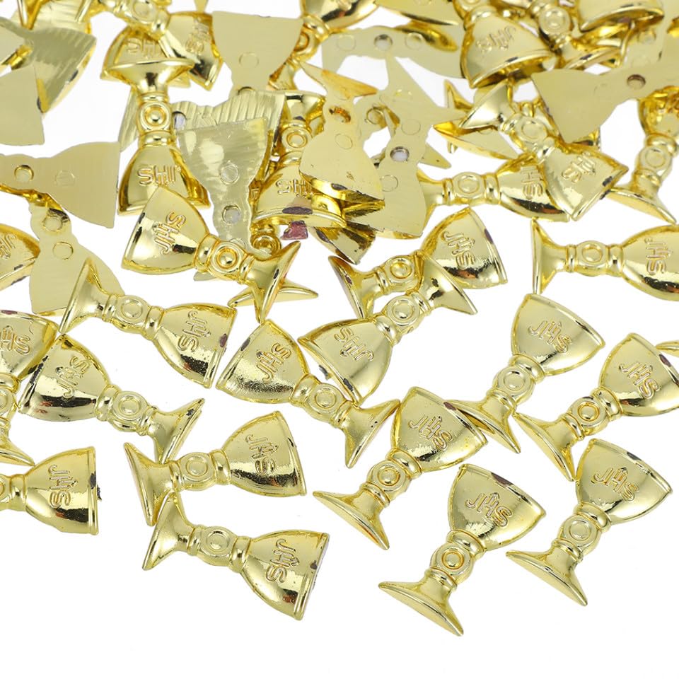 Mini Copas de Ofrenda de Plástico Dorado VANZACK para Evitar Roturas en Bodas 4