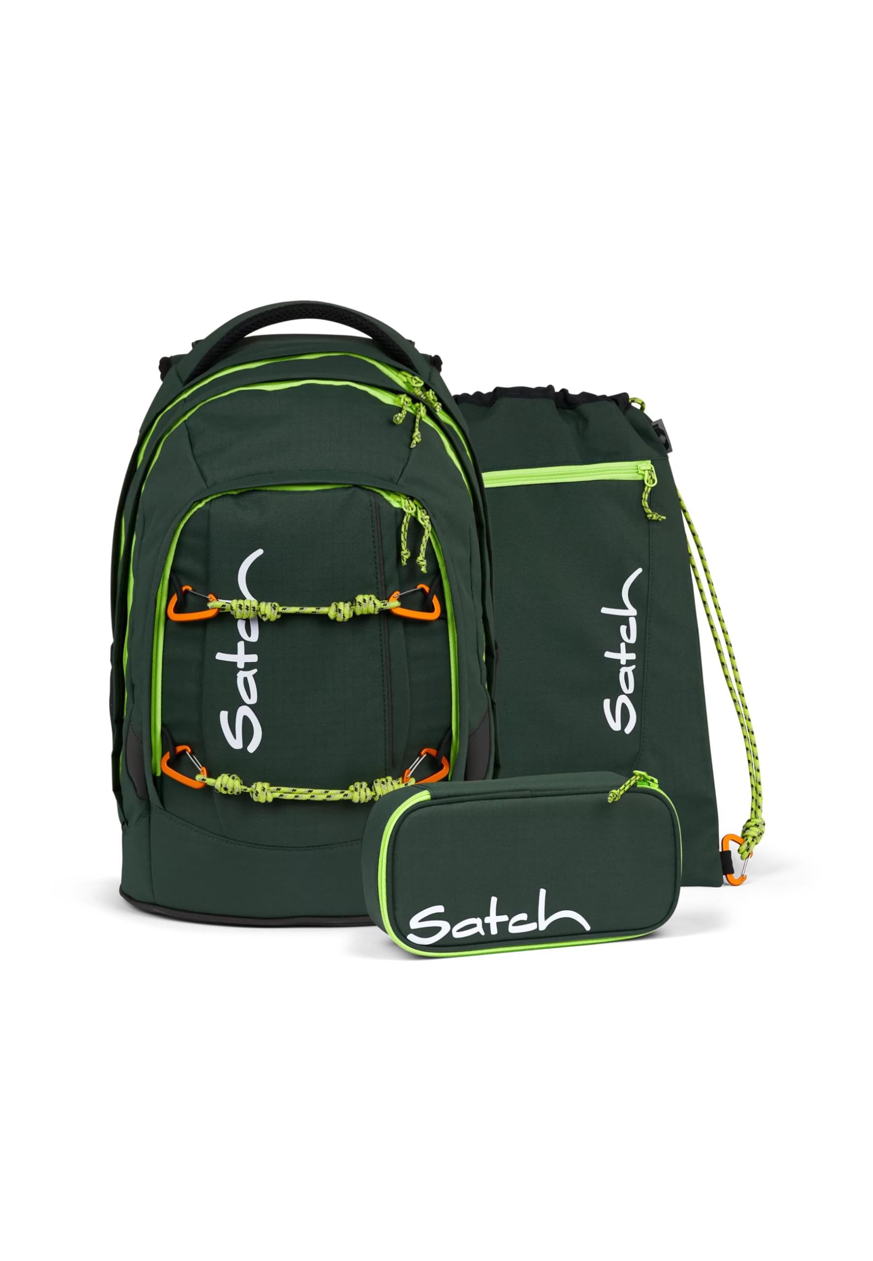 Satch pack Set 4 teilig ab 5. Klasse ergonomisch 30L Stauraum mit Schlamperbox Trinkflasche Sportbeutel