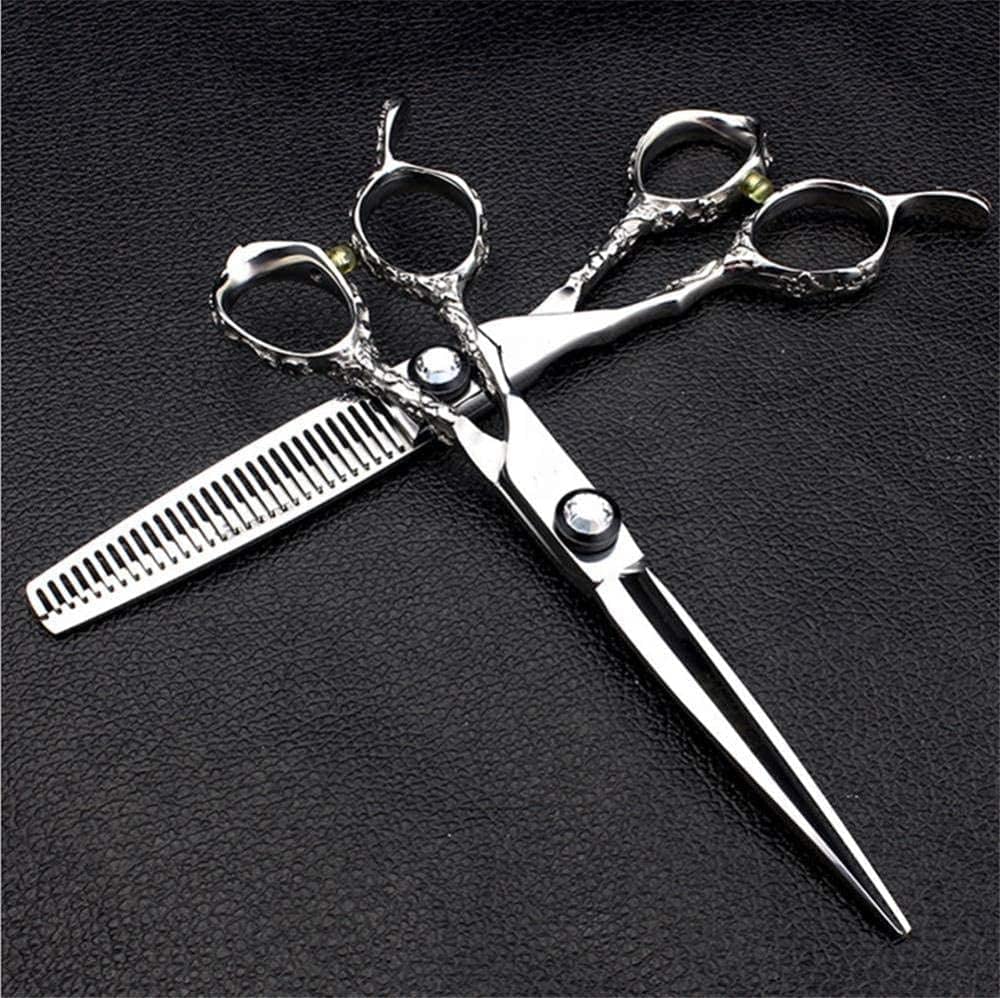 Ciseaux à cheveux avec roulement sculpté fluide pour une coupe nette et fluide