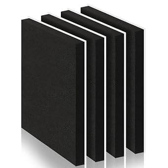 4 Pcs 1" Thick Foam Padding Sheet with Adhesive Backing Closed Cell
