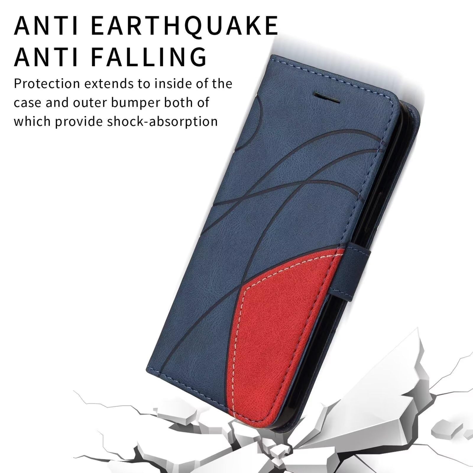 Custodia Compatibile con Xiaomi Mi 13, Pelle Premium Magnetica Flip Custodia [Slot per schede] Antiurto Portafoglio PU Cover per Xiaomi Mi 13 (Blu