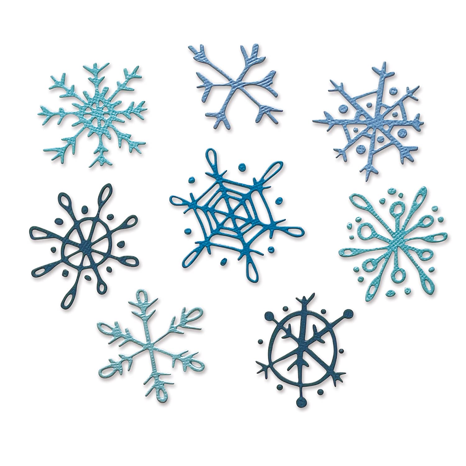 SizzixChristmas Thinlits Die Set Scribbly Snowflakes by Tim Holtz