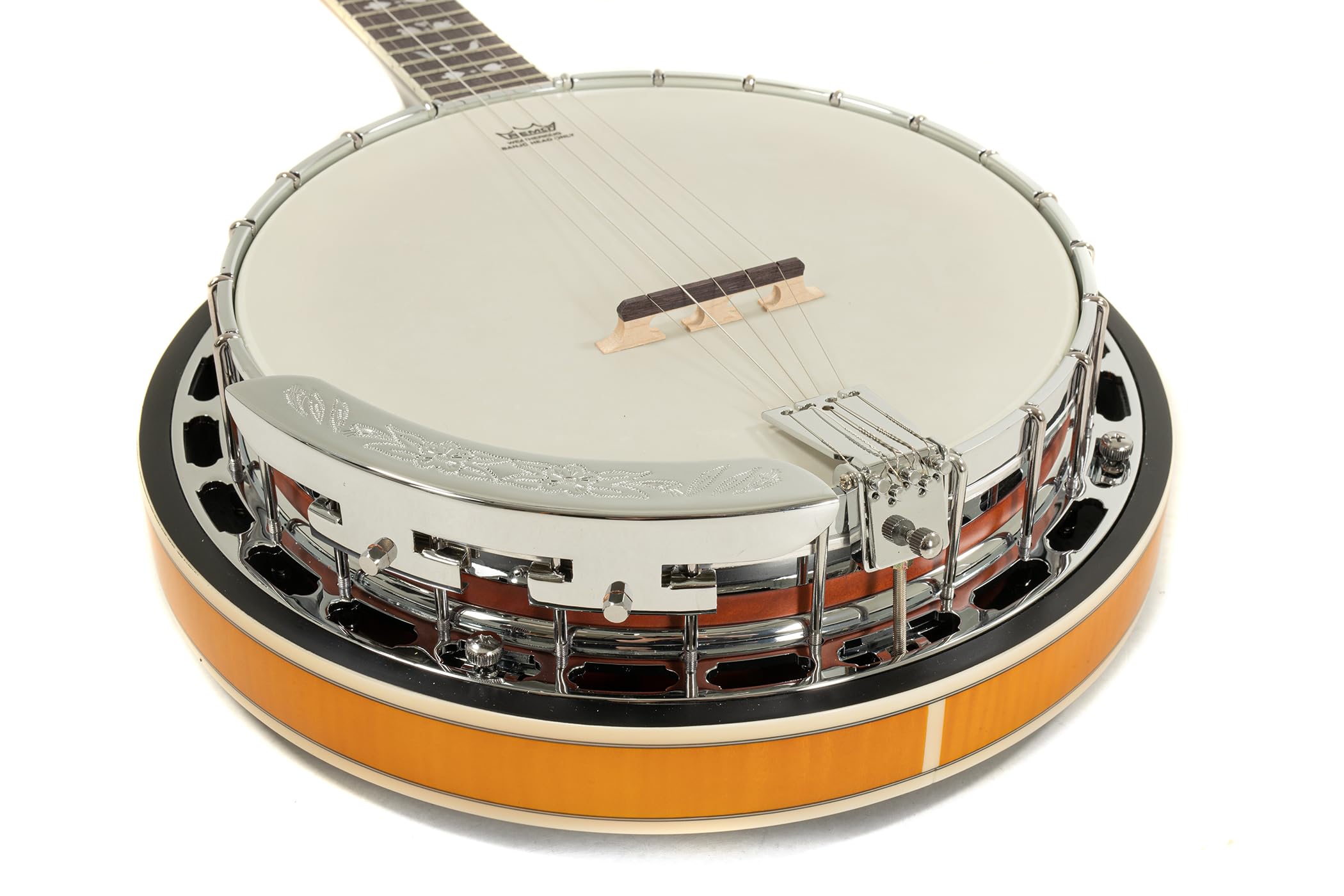 GEWA Banjo Premium 5 corde con custodia e pelliccia REMO