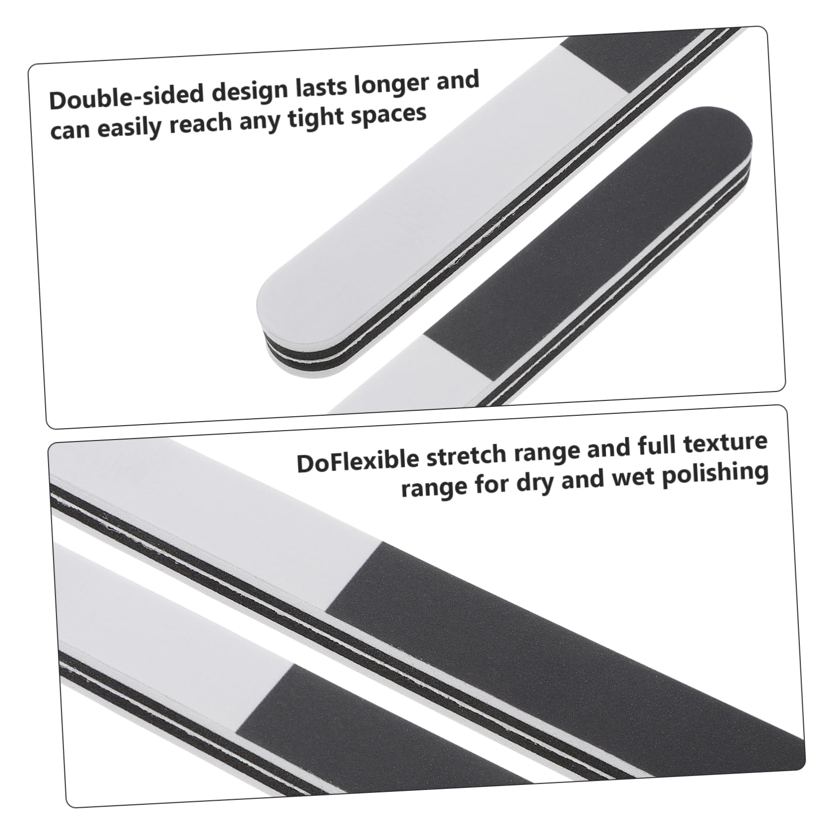 SOLUSTRE Bastoncini Abrasivi 5 Pezzi per Lucidatura Modelli in Eva Grana Completa Versatile per Superfici Plastiche e Molti Utilizzi Manuali