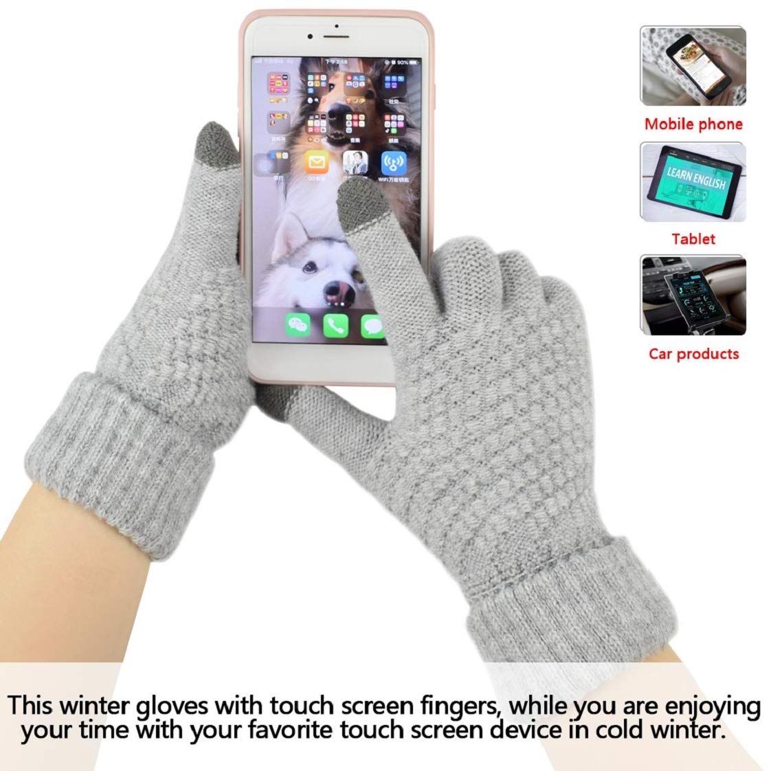 UMIPUBO 5pcs Tricotés Ensemble d'hiver Bonnet Chaude Doublure en Polaire Écharpe Femme Chapeau Pompon Des gants Cache-Oreilles Chaussettes