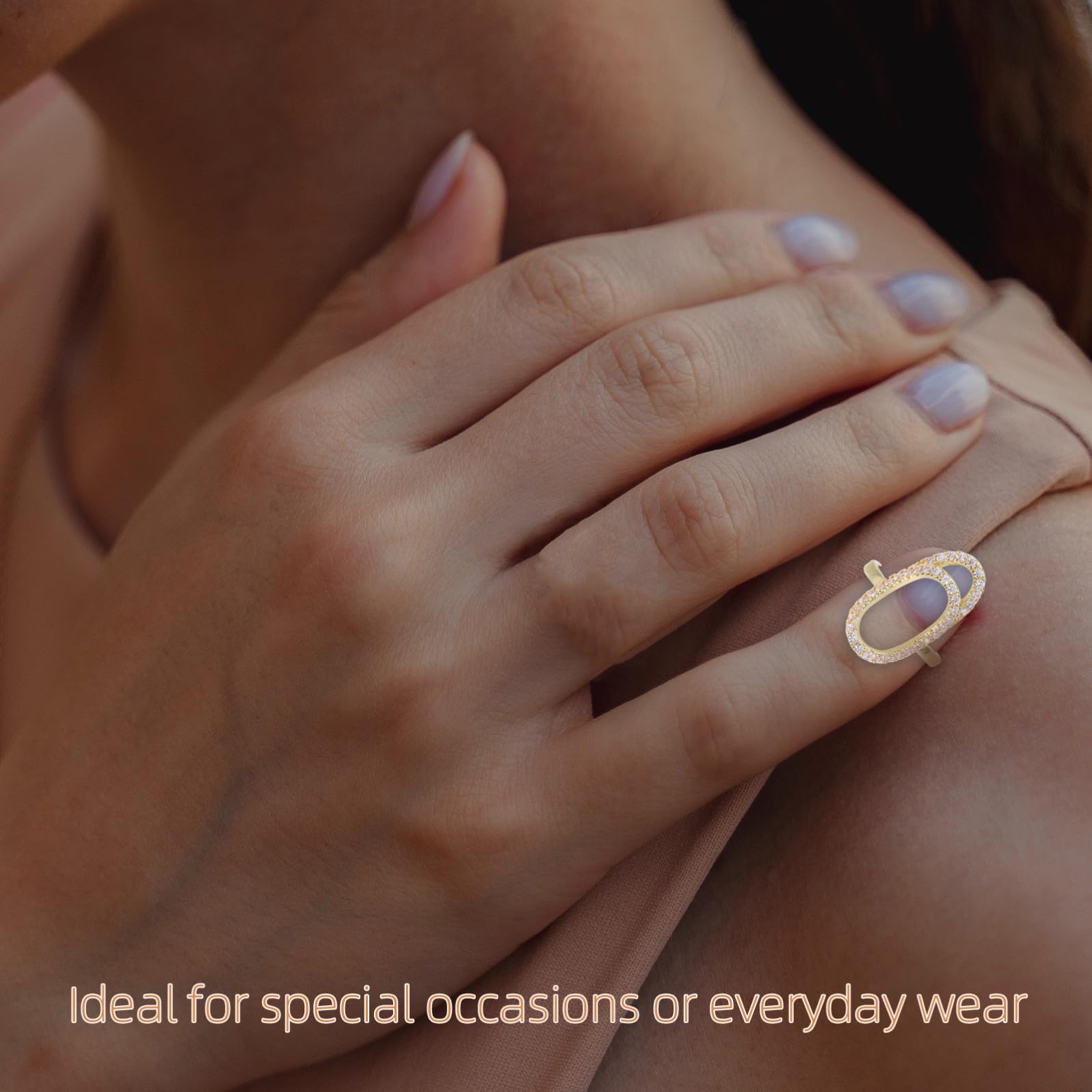 Anelli Unici per Unghie da Donna, Set da 3 Pezzi in Metallo Anallergico Design Rimovibile per Decorazione Unghie e Versatile