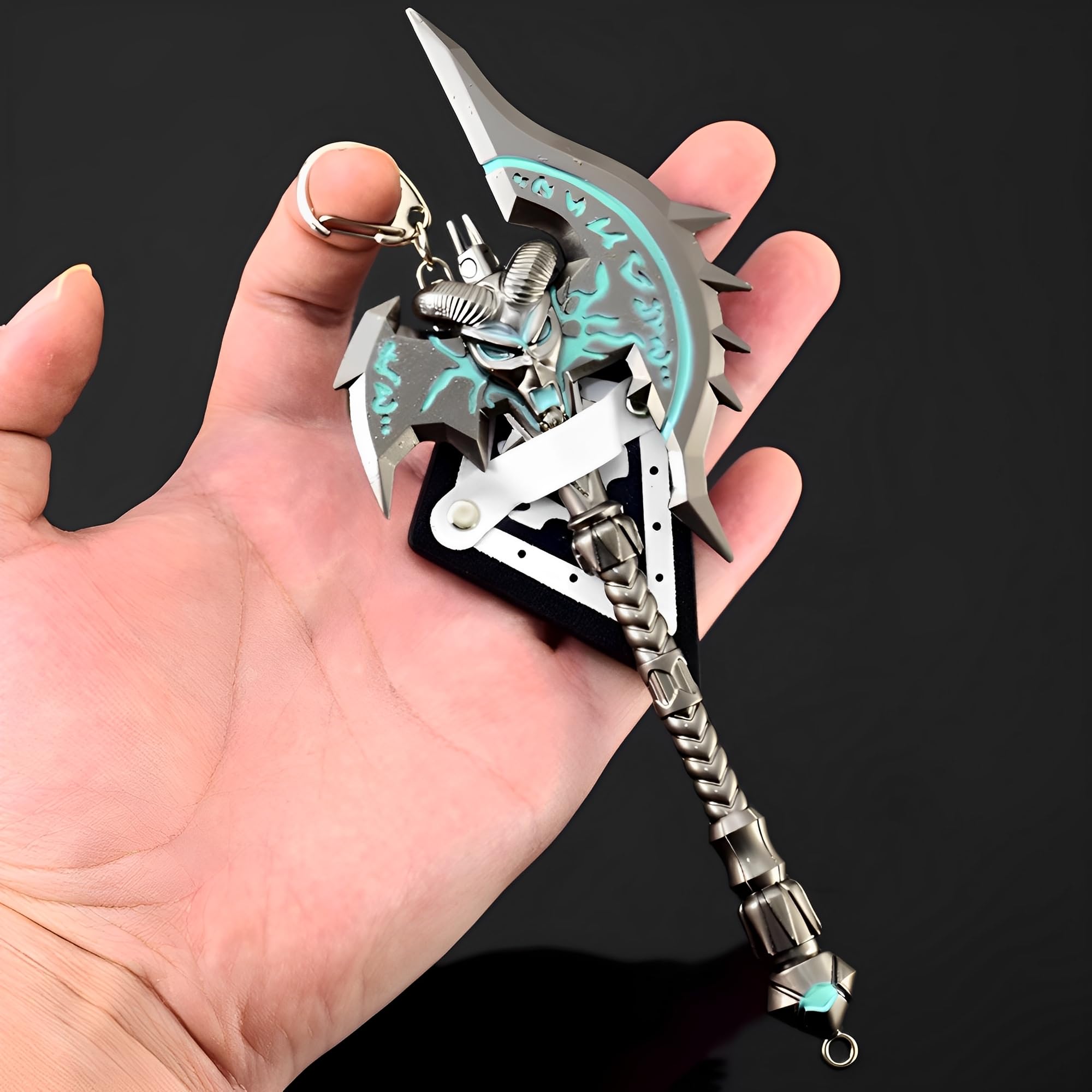 Model ekspozycyjny, Model Shadowmourne, 18 cm/7,1 cala, w całości wykonany z metalu, podstawką, miniaturowa dekoracja biurka