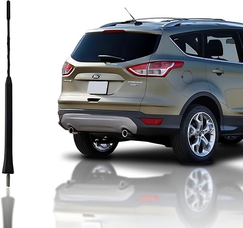 Mástil de antena de 9 pulgadas negro para Ford Escape (2013-2019) – Antena corta premium altamente duradera – Antena de radio a prueba de lavado de