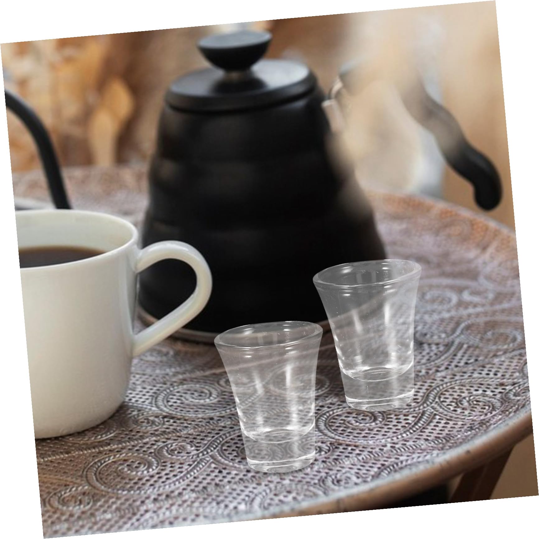 Verres à Shot de Saké 15 Ml en Verre Robuste Transparent, Mini-calices de Communion pour Cérémonies Religieuses à Domicile, Ensemble 24 Pièces Portables pour Dégustation et Usage