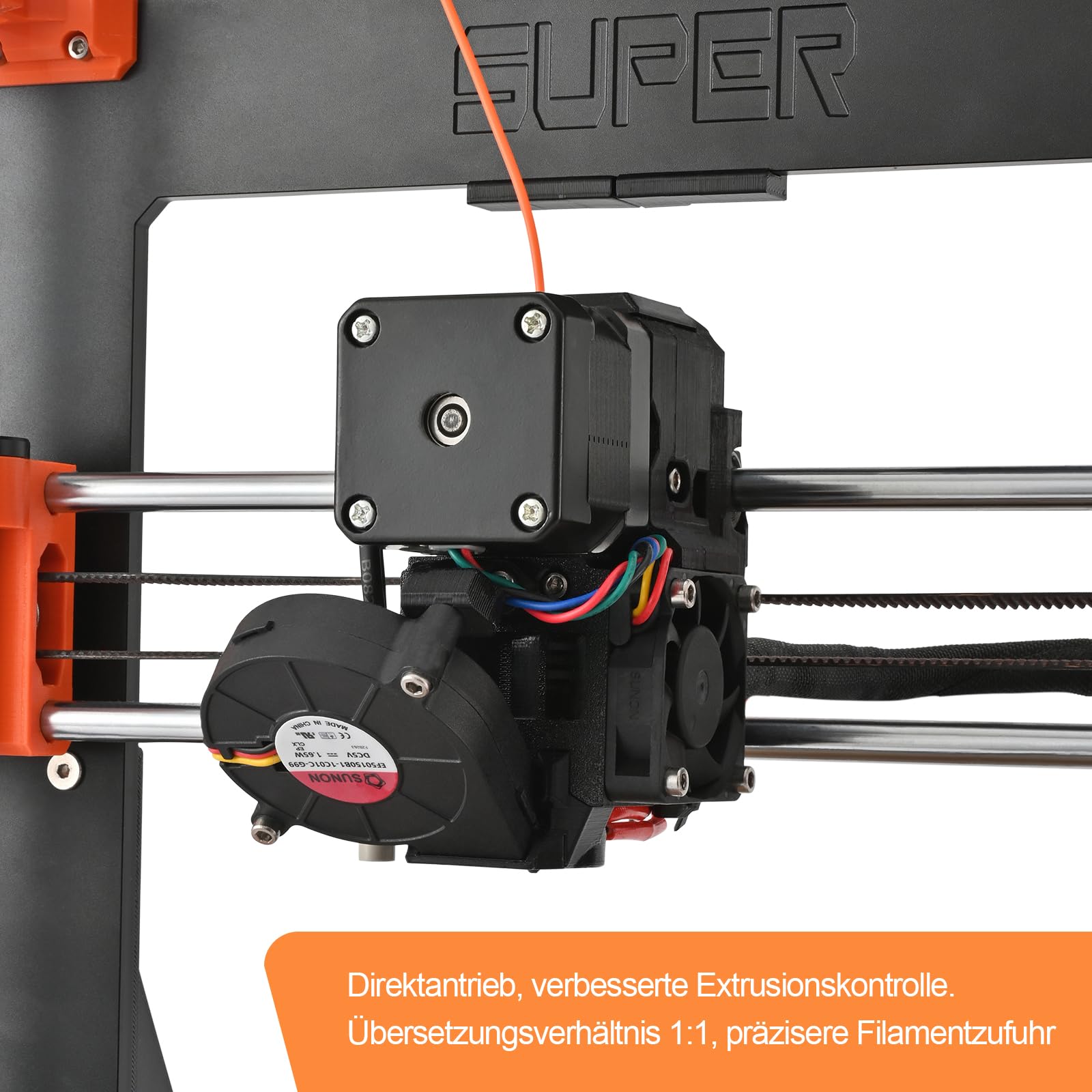 Upgrade Mini+ 3D-Drucker mit Input Shaper, Direct-Drive-Extruder, Vollautomatischer Kalibrierung, Hochgeschwindigkeitsdruck, Ideal für Präzision und Effizienz, Druckgröße 18x18x20 cm