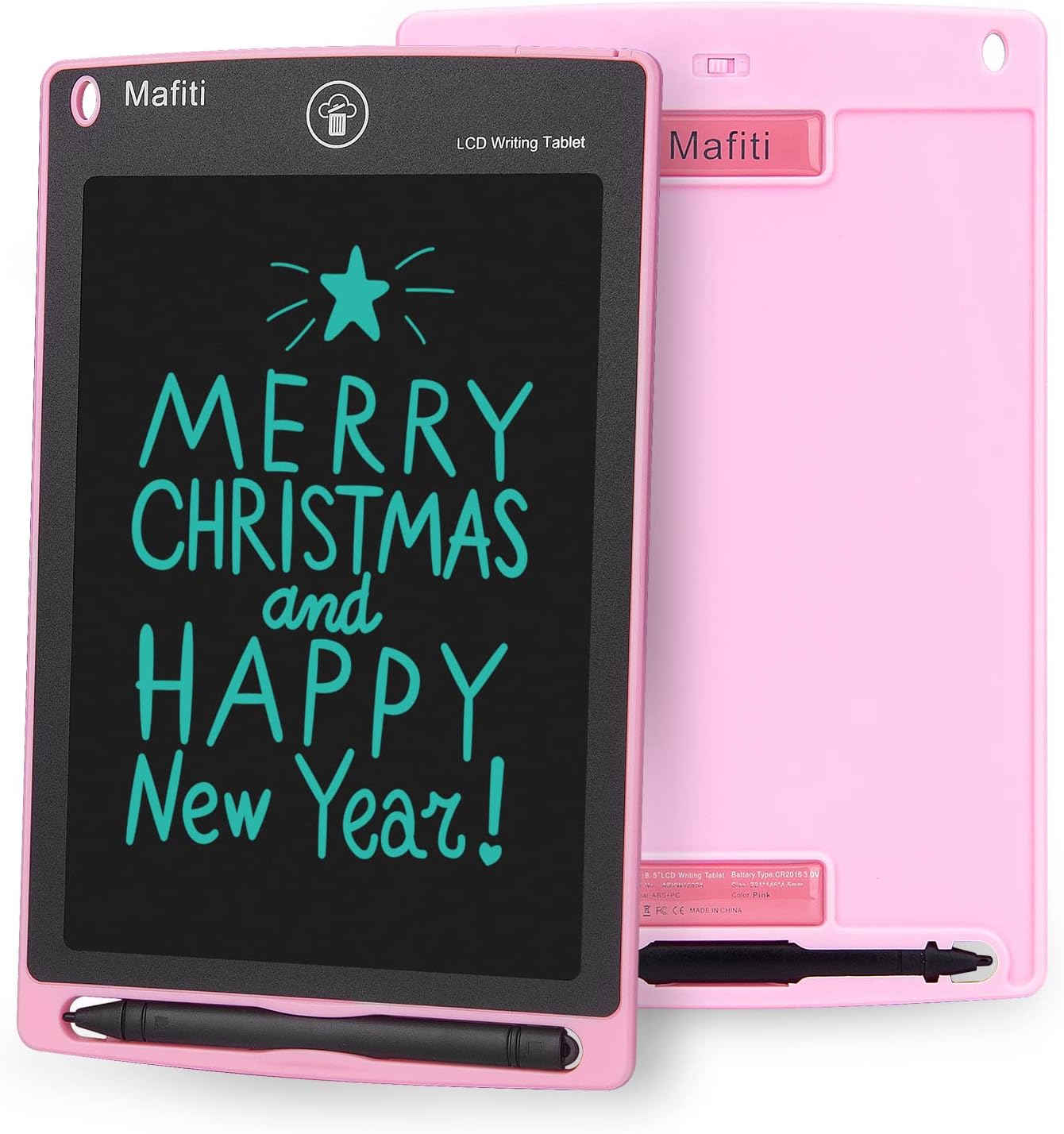 Mafiti LCD Writing Tablet 8.5 Inch Electronic Writing Drawing Pad Portable Doodle Board Children Gift for Girls Pink