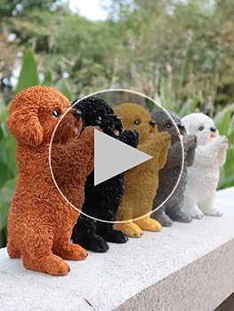 Amazon.co.jp: 犬の置物 ビションフリーゼ レジン製 ガーデン