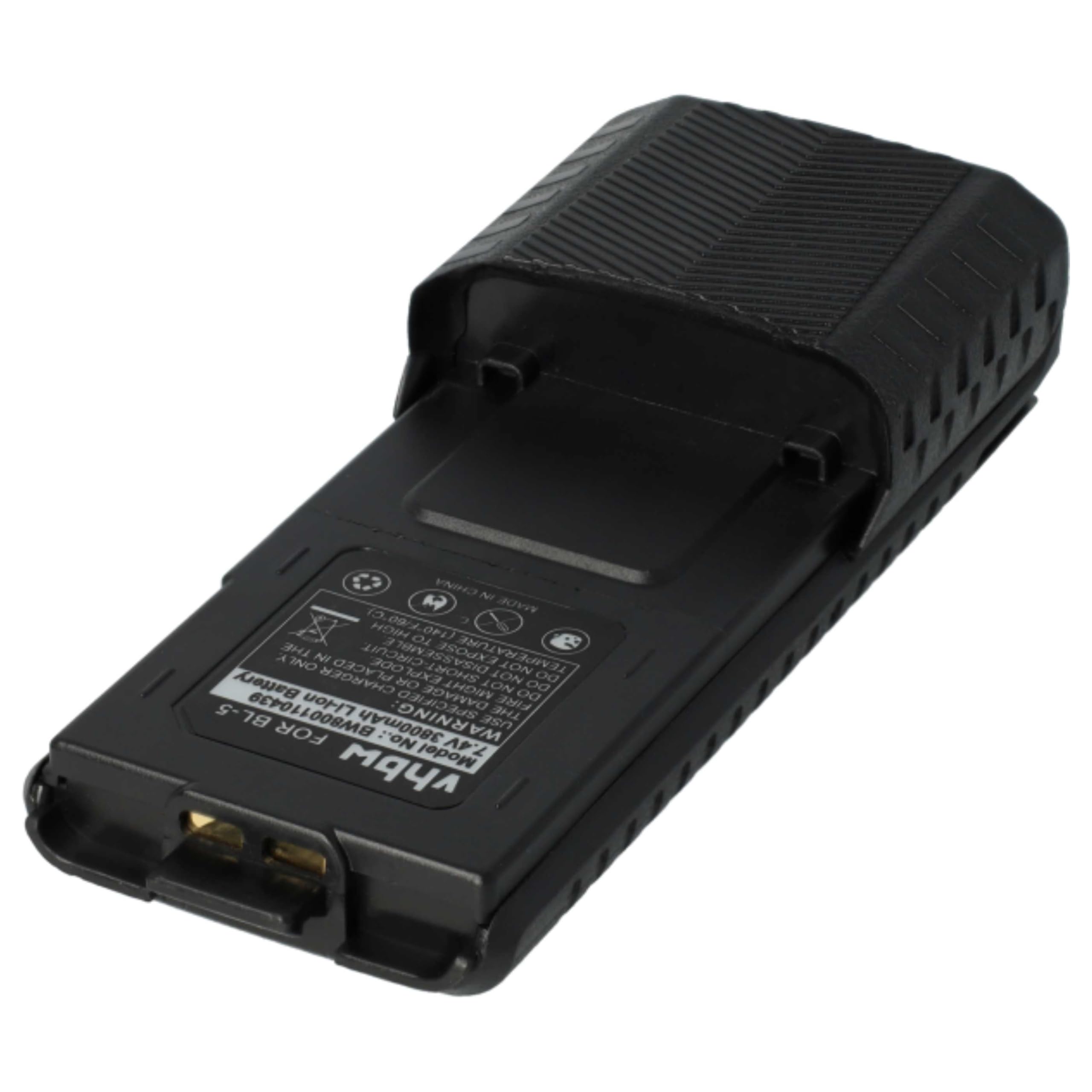 vhbw 2X batería Compatible con Baofeng UV-5R, BF-F8, UV-5RA, UV-5RE, BF-F9 Radio (3800 mAh, 7,4 V, Li-Ion)