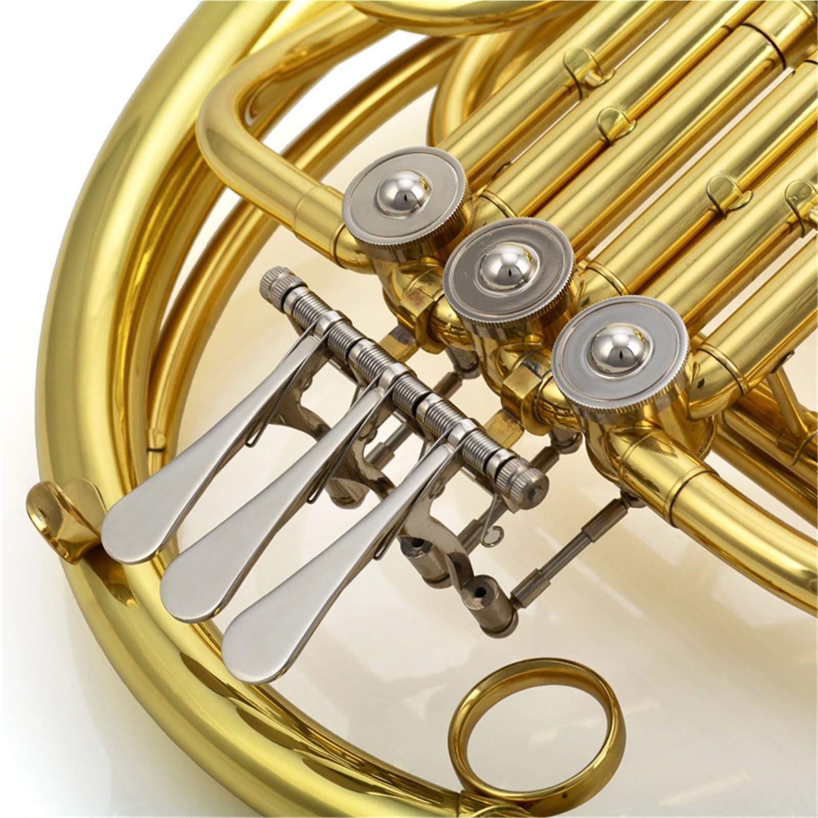 Róg Francuski Mosiądz Lakierowany Róg Francuski F Klucz Profesjonalne Instrumenty Dęte Dla Miłośników Muzyki