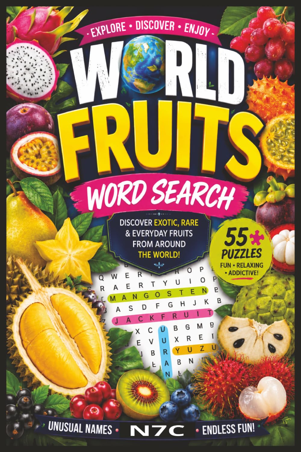 World Fruits: Wordsearch Book | Puzzle | Learning fun