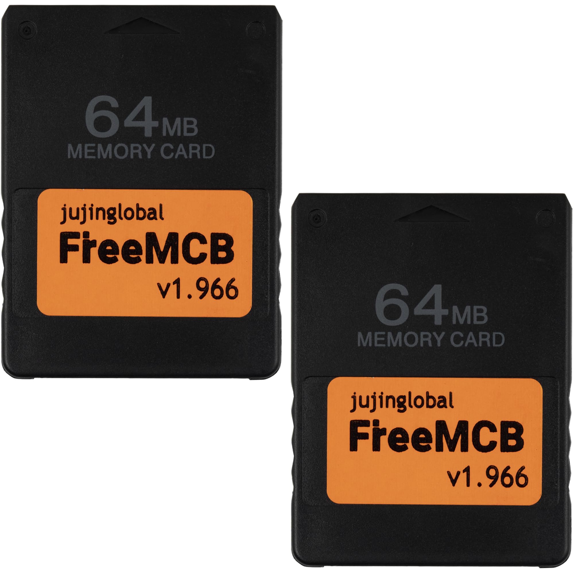 2pcs 64MB Free Memory Card Boot Free Mcboot for PS2, Plug and Play with opl New Version