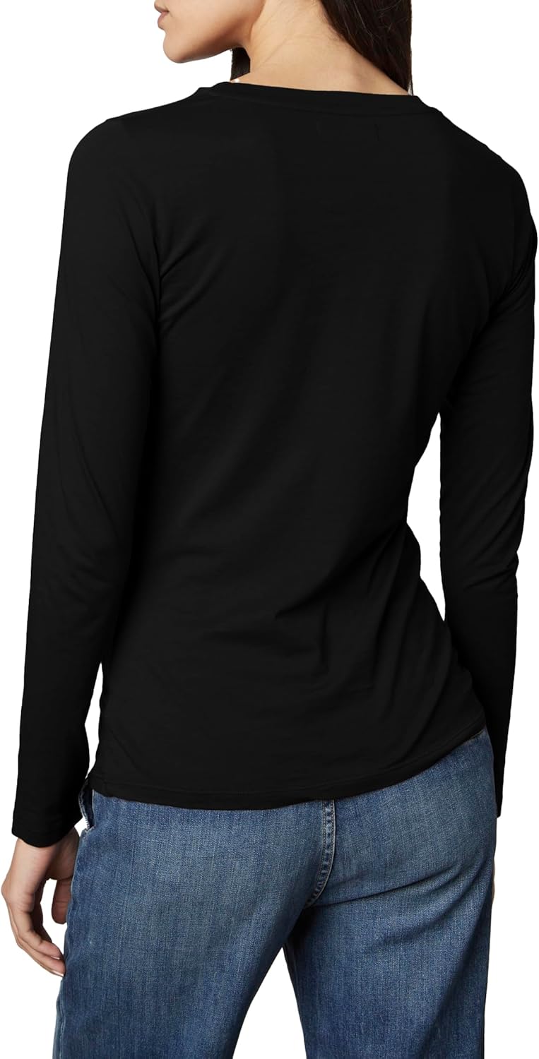 Velvet by Graham & Spencer Women's Gauzy Whisper Classics Longsleeve Tee - Image 3