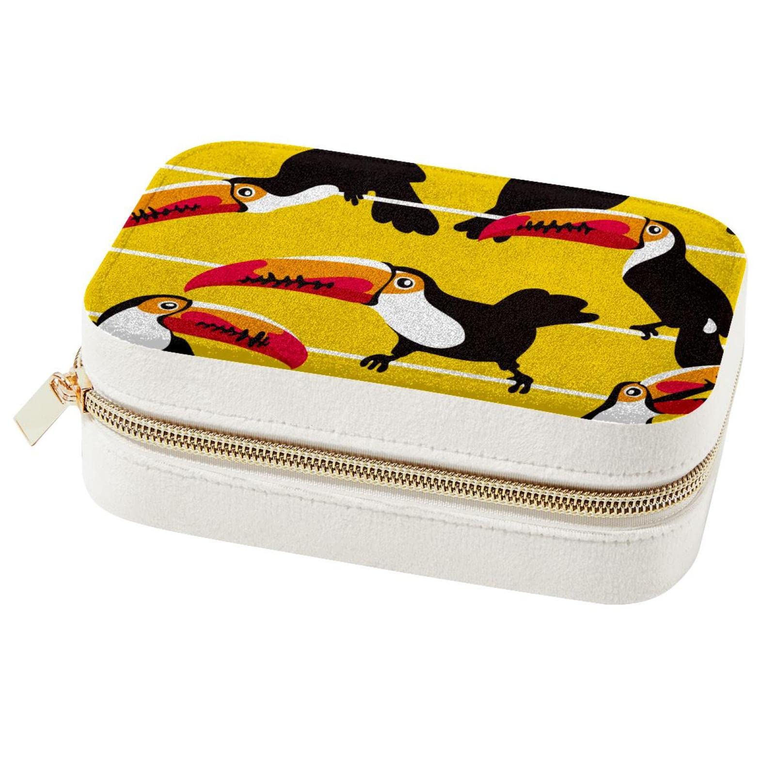 Boîte à bijoux oiseau Toucans anti-nœuds pour colliers et bagues