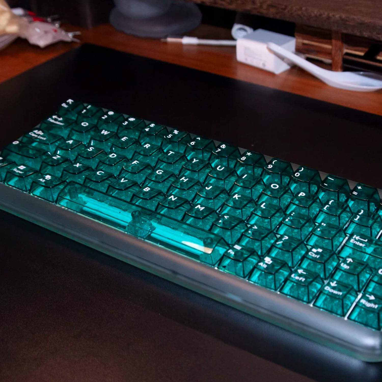 Amazon.co.jp: mintCaps クリスタルクリアキーボードキーキャップ 透明