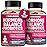 (2 Pack) Hormone Balance + Probiotics for Women (3450mg) Natural Relief for Menopause, Hot Flashes, PMS, Bloating | 4:1 Chasteberry, Dong Quai, Black Cohosh | Non GMO|240 V Capsules