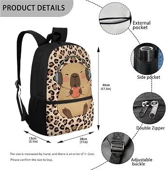 4 Piece Kids School Backpack Set with Lunchbox Pencil Case Water Bottle Cover
