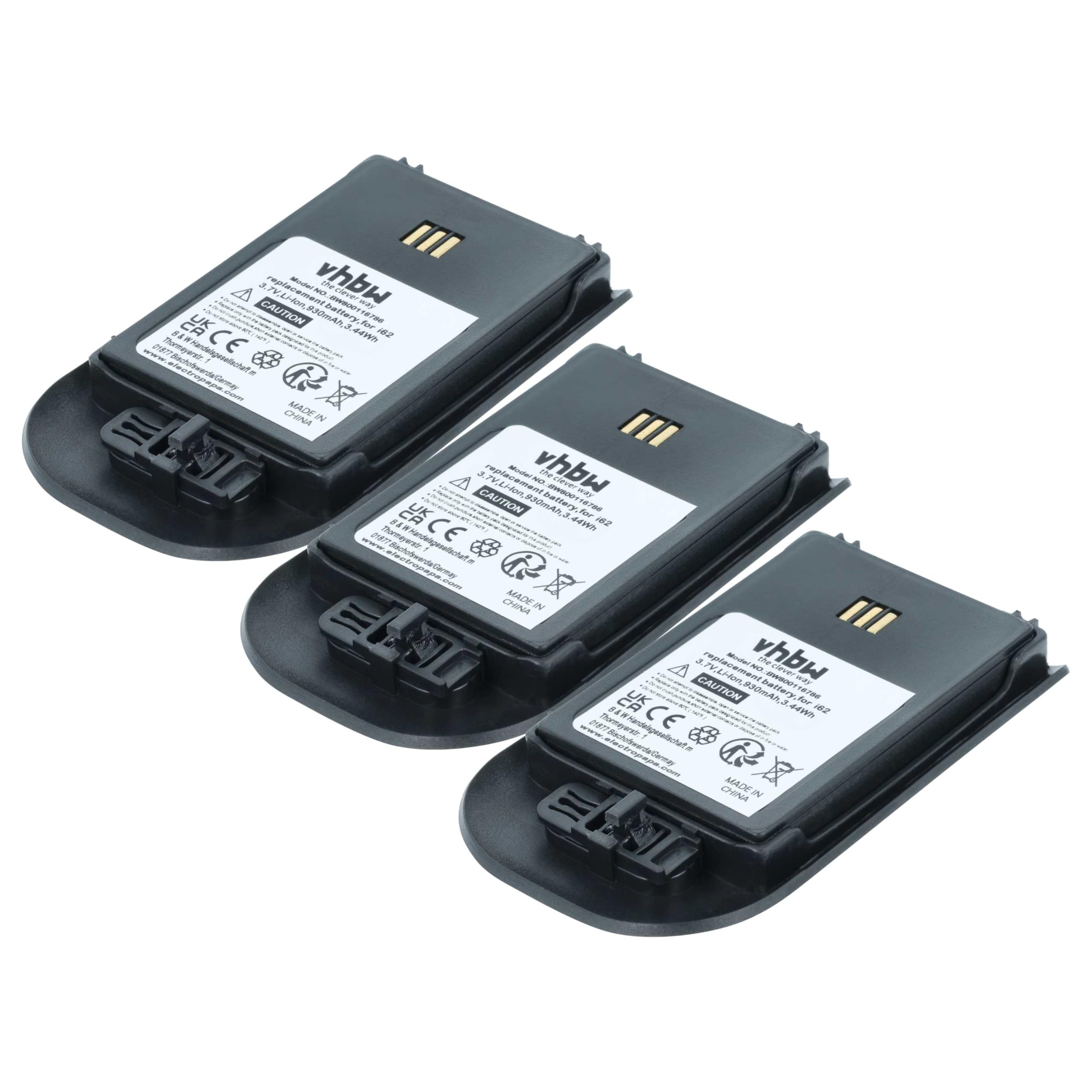 vhbw 3x batteria compatibile con Ericsson DT690, DT692 telefono fisso cordless (950mAh, 3,7V, Li-Ion) nero vhbw 3x batteria compatibile con Ericsson DT690, DT692 telefono fisso cordless (950mAh, 3,7V, Li-Ion) nero