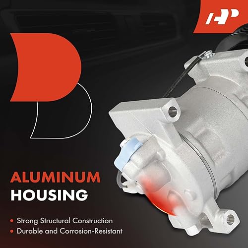 Miniatura 6 de A-Premium Compresor de aire acondicionado con embrague compatible con Mazda Protege 2001-2003, Protege5 2002-2003, 2.0L, con polea de 5 ranuras