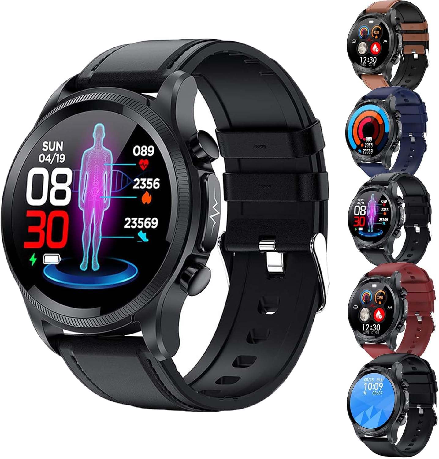 Dotmalls Smartwatch for Diabetics, Ip68 Waterproof Outdoor Tactical Rugged