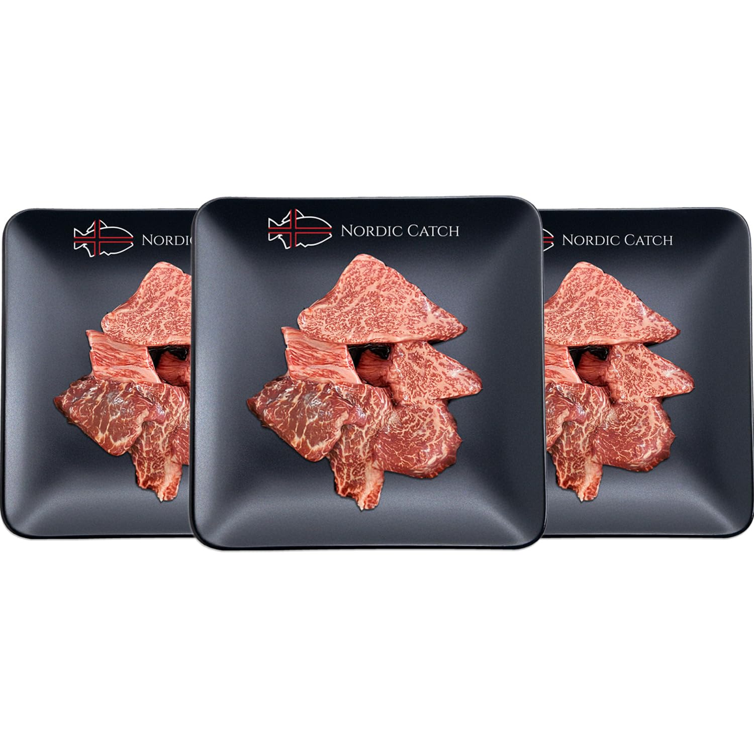 Nordic Catch Grade A5 Japanese Wagyu Filet Mignon Steak Brochettes Without Bone, Always Fresh Thick Cut, Skin-Packed 100% Authentic A5 Wagyu Steak from Kagoshima Reserve - Great Gift (8 oz, 3 Pack)